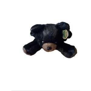 New The Bearington Collection Kids Black Bear Plush Stuffed Animal Toy Size 16"